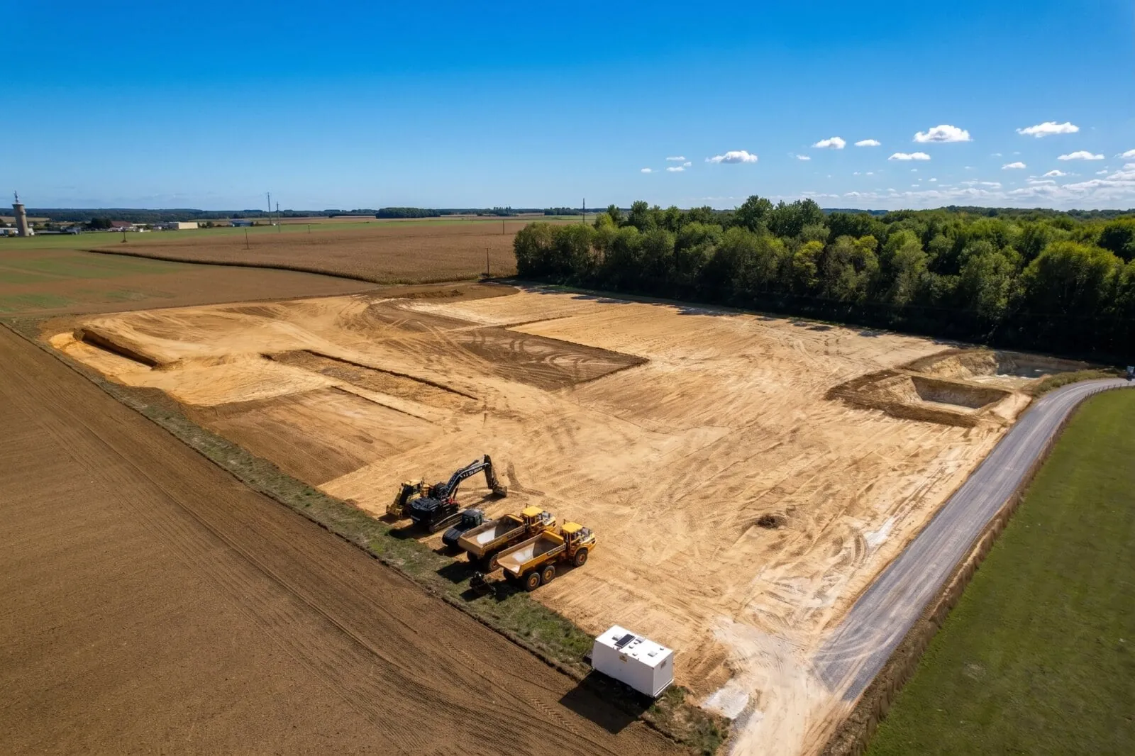 Chantier de construction d'un site Les Gloutons financé par Miimosa